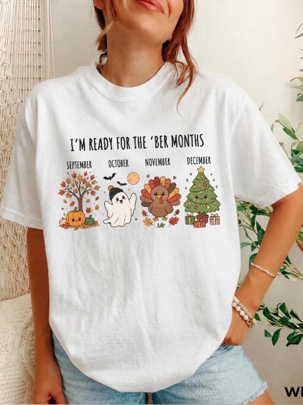 I’m Ready for the Ber Months Shirt, Comfort Colors Fall Tee, Cozy Holiday Shirt
